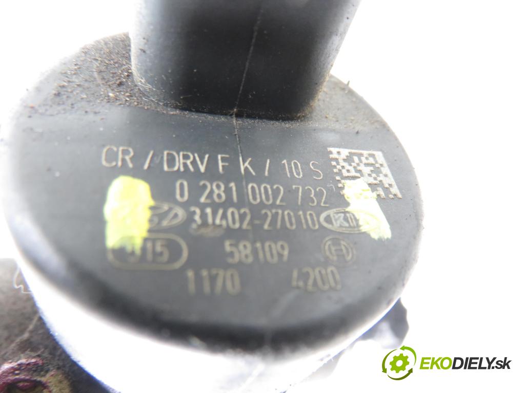 HYUNDAI TUCSON (JM) SUV 2006 83,00 2.0 CRDi 4WD 113 - D4EA 1991,00 Lišta vstrekovacia 0281002732 ; 0445214075 ; 3140027001 (Vstrekovacia lišta)