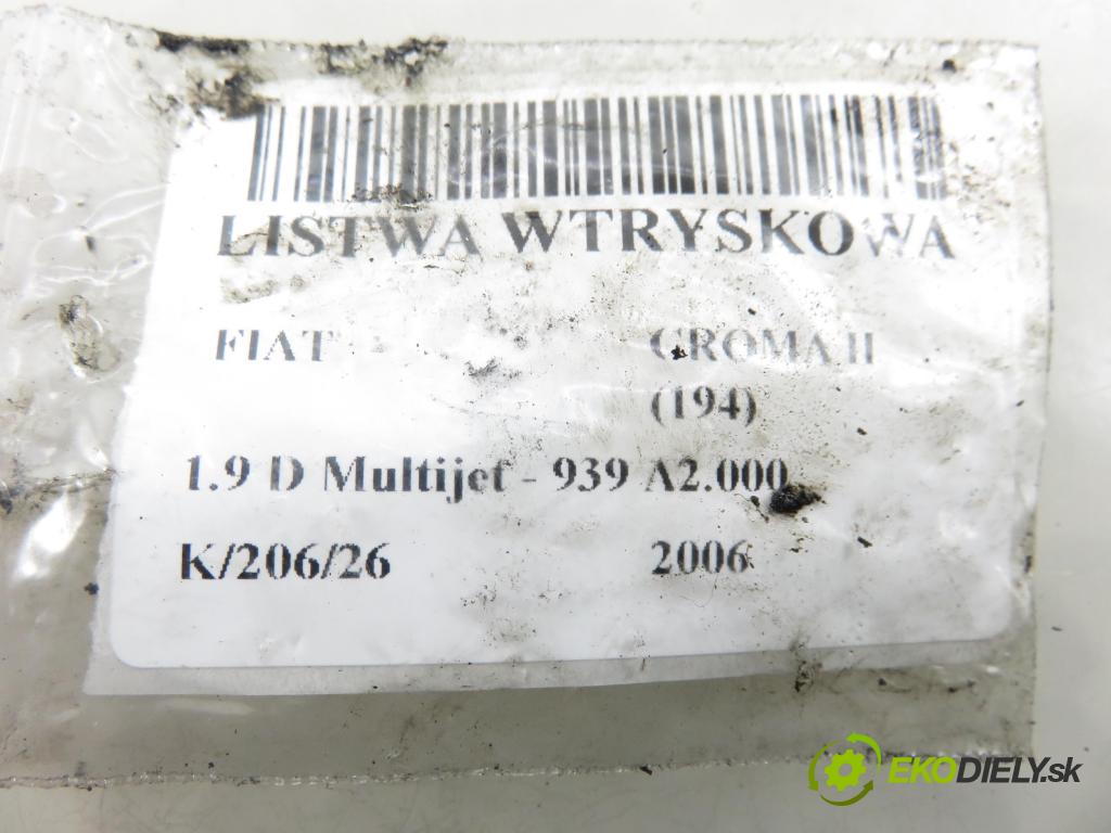 FIAT CROMA (194_) KOMBI 2006 110,00 1.9 D Multijet 150 - 939 A2.000 1910,00 Lišta vstrekovacia 0281002507 ; 55200251 ; 0445214057 (Vstrekovacia lišta)