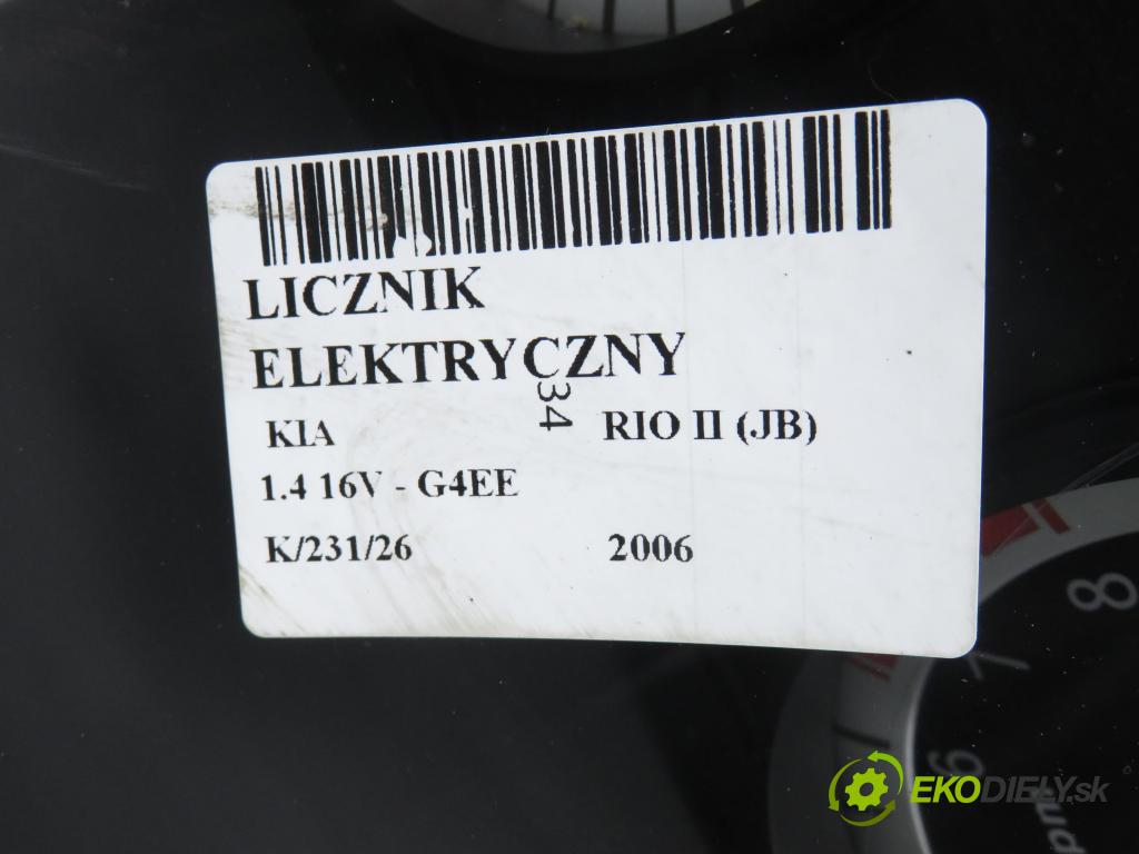 KIA RIO II (JB) HB 2006 71,00 1.4 16V - G4EE 1399,00 prístrojovka elektrický 940031G140