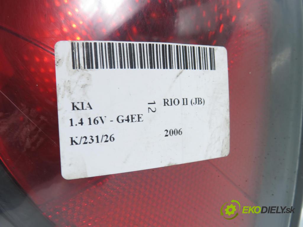 KIA RIO II (JB) HB 2006 71,00 1.4 16V - G4EE 1399,00 Svetlo ľavé zadné 924011G2