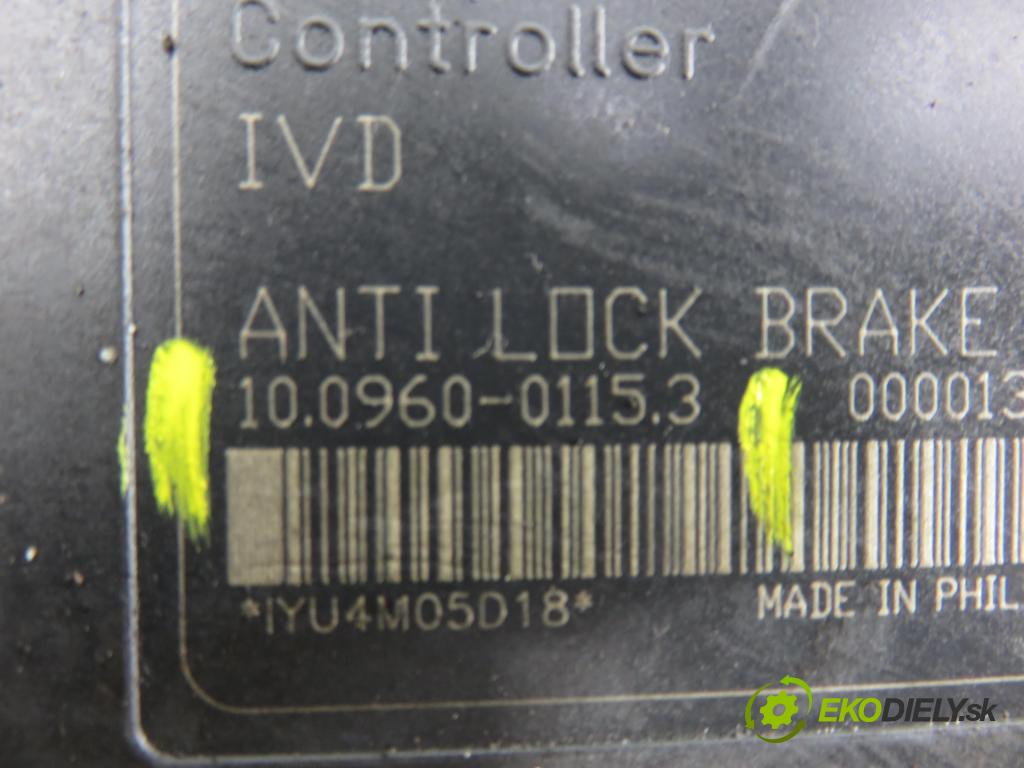 MAZDA 3 (BK) HB 2004 80,00 1.6 DI Turbo 109 - Y601 (PSA) 1560,00 pumpa ABS 10096001153 ; 10020601724 (Pumpa ABS)