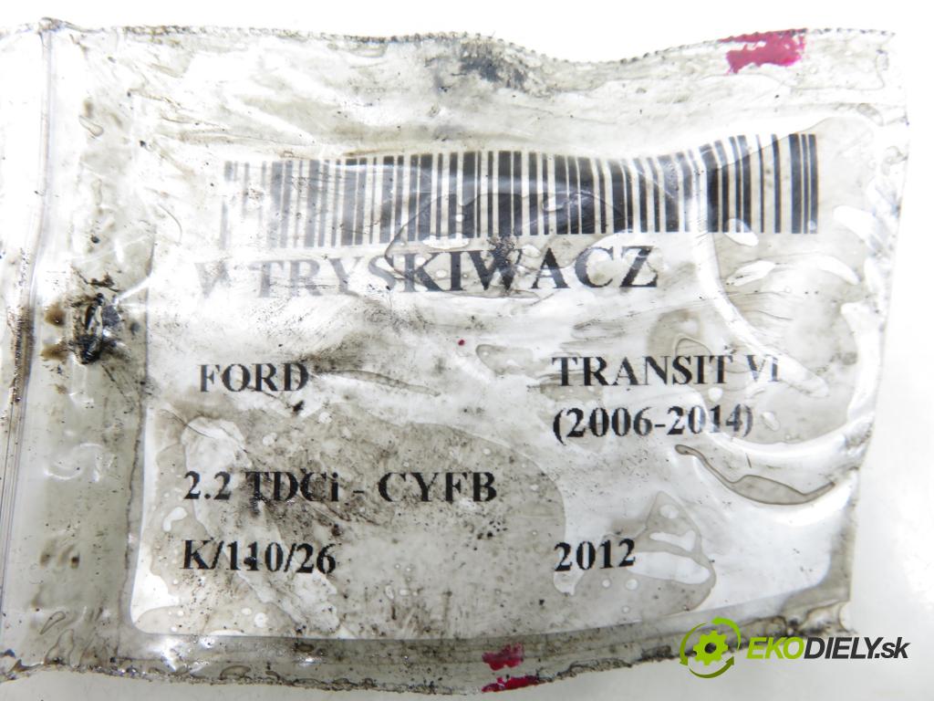 FORD TRANSIT Furgon (FA_ _) FURGON 2012 92,00 2.2 TDCi - CYFB 2198,00 vstřikovač 6C1Q9K546AC (Vstřikovač paliva)