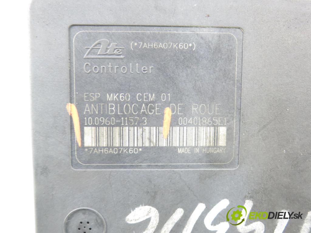 PEUGEOT 206 liftback (2A/C) HB 2007 50,00 1.4 HDi 8V 70 - 8HZ 1398,00 Pumpa ABS 10096011573 ; 9659137080 (Pumpa ABS)