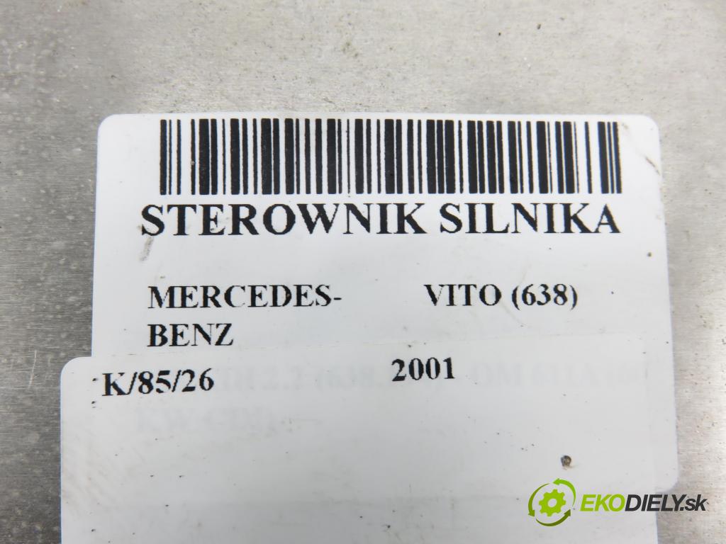 MERCEDES-BENZ VITO Autobus (638) BUS 2001 60,00 108 CDI 2.2 (638.194) - OM 611A (60 KW CDI) 2151,00 řídící jednotka motora A6111537279 ; 0281010606