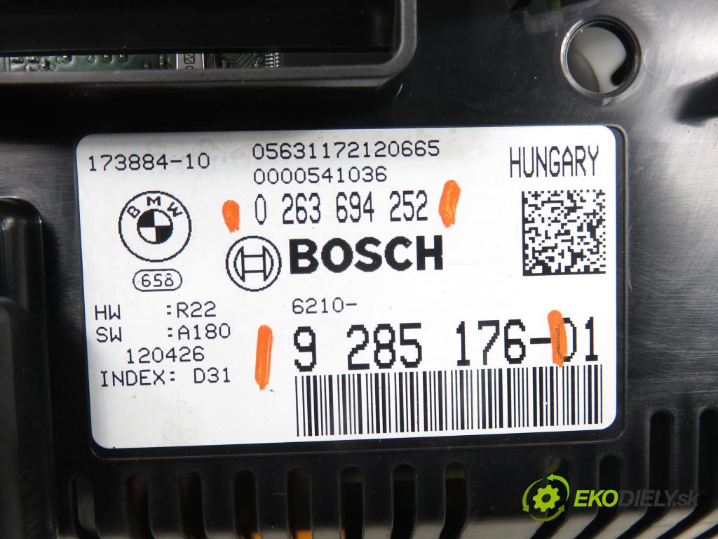 BMW 5 Touring (F11) KOMBI 2012 135,00 520 d 184 - N47 D20 C 1995,00 prístrojovka elektrický 9285176 ; 0263694252