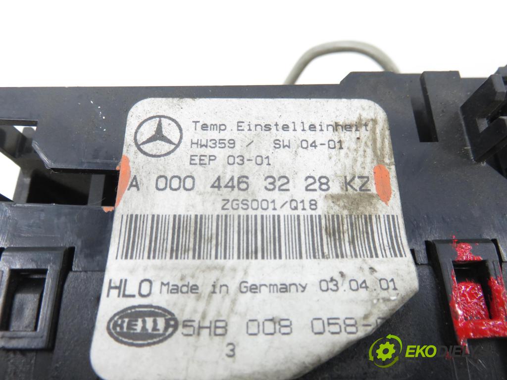 MERCEDES-BENZ VITO Autobus (638) BUS 2001 60,00 108 CDI 2.2 (638.194) - OM 611A (60 KW CDI) 2151,00 Panel topení KLIMATIZACE: A0004463228