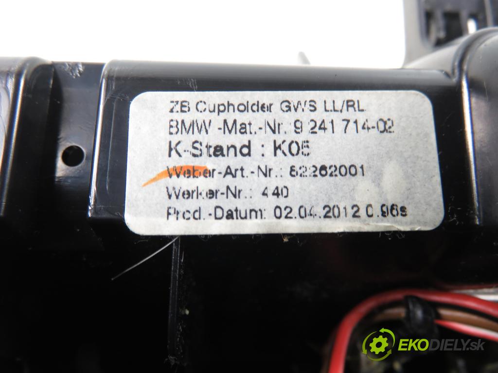 BMW 5 Touring (F11) KOMBI 2012 135,00 520 d 184 - N47 D20 C 1995,00 Držiak na nápoje 9241714 (Držiak (úchyt) na nápoje)