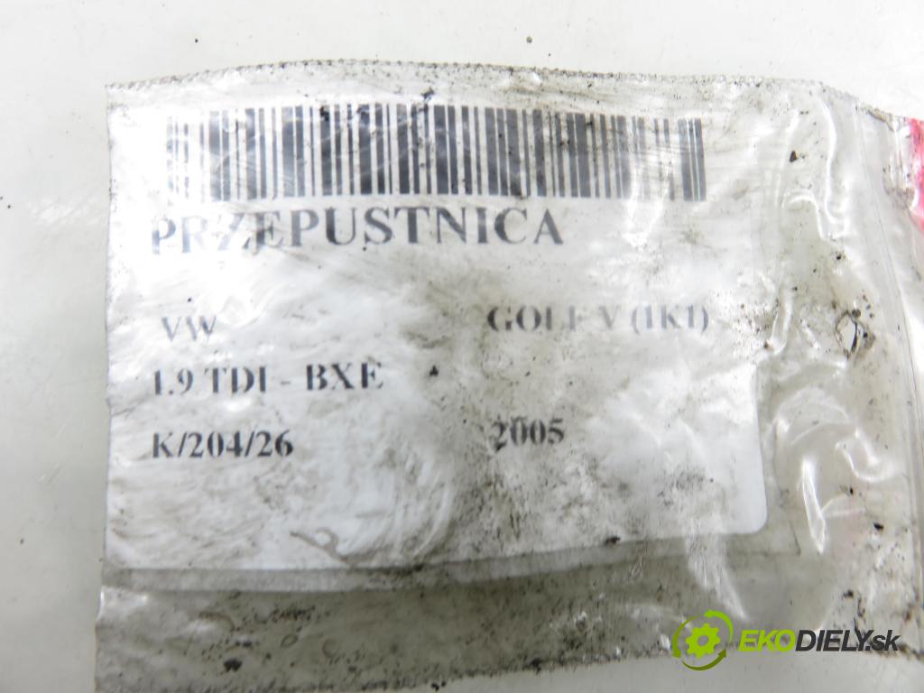 VW GOLF V (1K1) HB 2005 77,00 1.9 TDI - BXE 1896,00 škrtíci klapka 038128063G (Škrticí klapka)