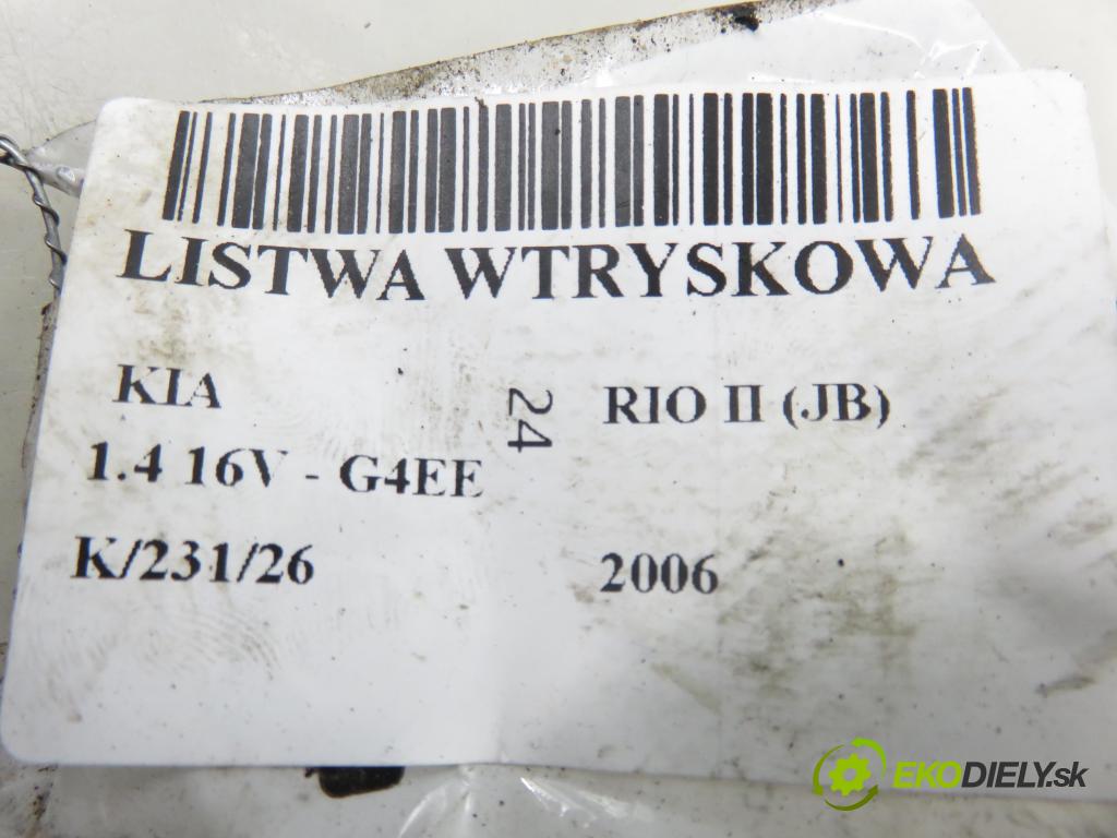 KIA RIO II (JB) HB 2006 71,00 1.4 16V - G4EE 1399,00 Lišta vstrekovacia 9260930004 ; 3531037150 (Vstrekovacia lišta)