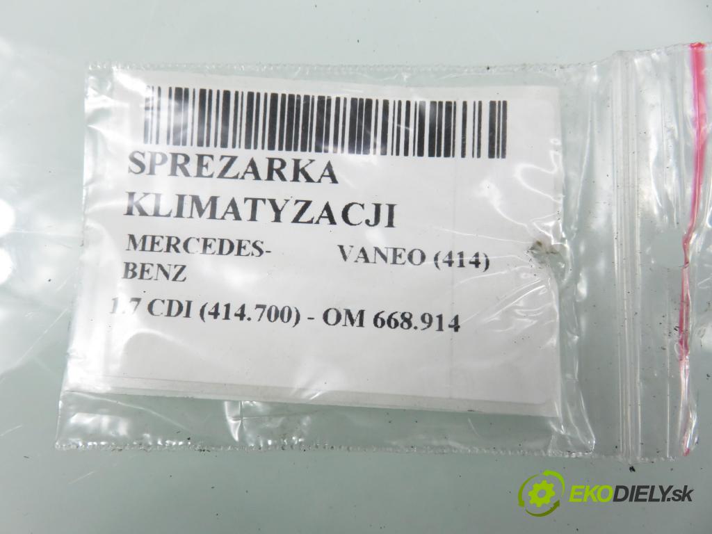 MERCEDES-BENZ VANEO (414) MINIVAN 2002 67,00 1.7 CDI (414.700) - OM 668.914 1689,00 KOMPRESOR: klimatizácie 4472208870 (Kompresor klimatizácie)