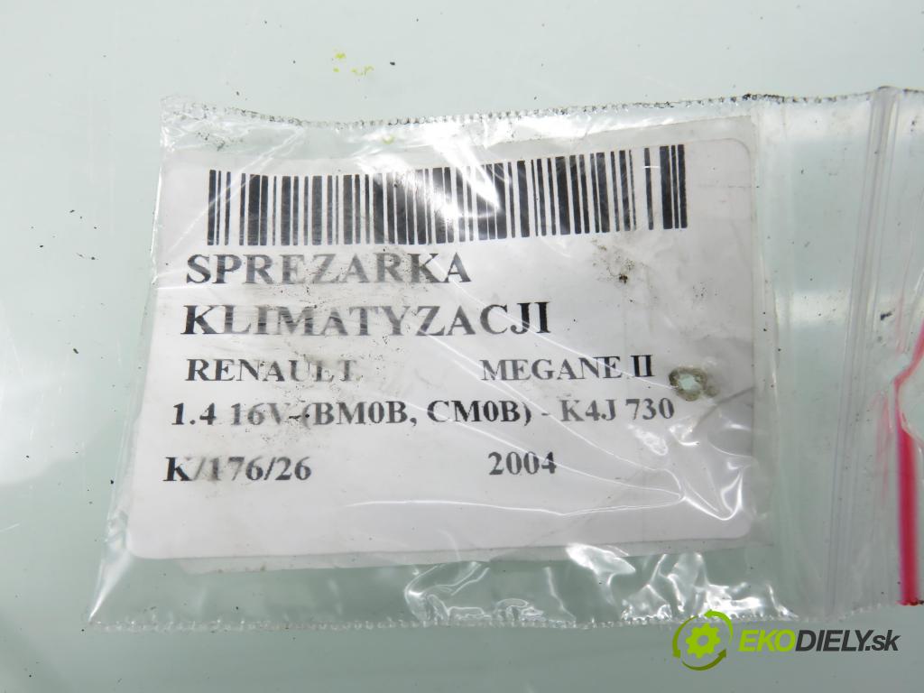RENAULT MEGANE II (BM0/1_, CM0/1_) HB 2004 72,00 1.4 16V (BM0B, CM0B) - K4J 730 1390,00 KOMPRESOR: klimatizace 8200316164 (Kompresor klimatizace)