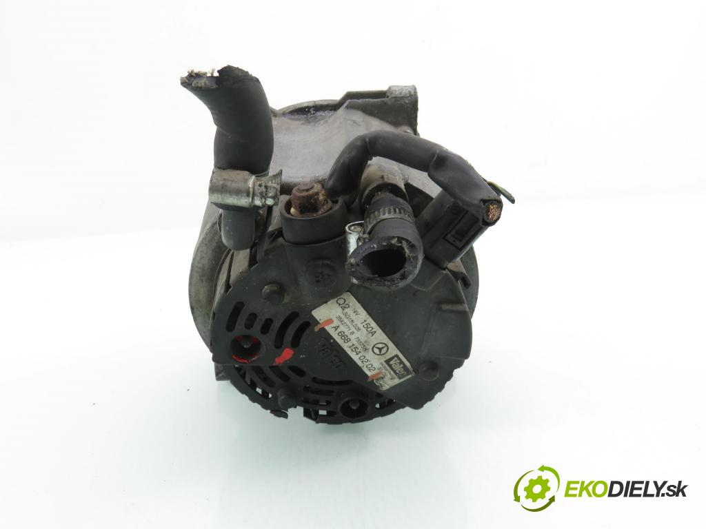 MERCEDES-BENZ VANEO (414) MINIVAN 2002 67,00 1.7 CDI (414.700) - OM 668.914 1689,00 Alternátor A6681540202 (Alternátor)