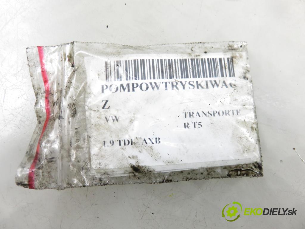 VW TRANSPORTER V Skrzynia (7HA, 7HH, 7EA, 7EH) FURGON 2004 77,00 1.9 TDI PD 105 - AXB 1896,00 Vstrekovač 038130073AG ; 0414720215 (Vstrekovač paliva)