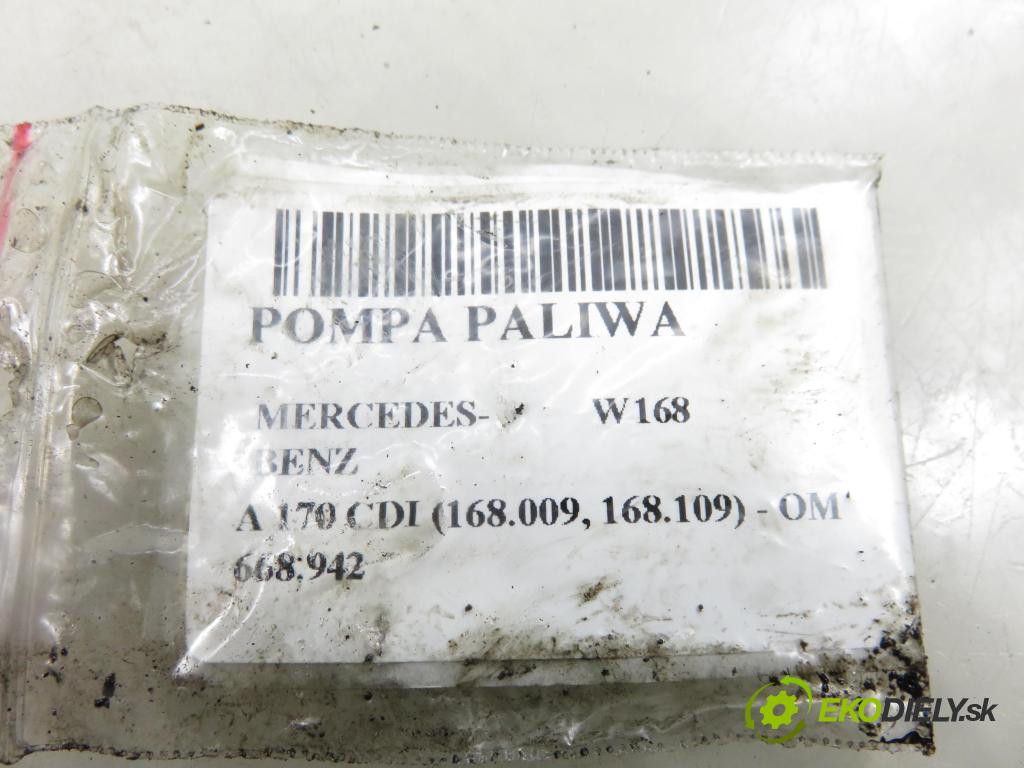 MERCEDES-BENZ KLASA A (W168) HB 2002 70,00 A 170 CDI 95 - OM 668.942 1689,00 pumpa paliva 6110900350 ; 0440020027
