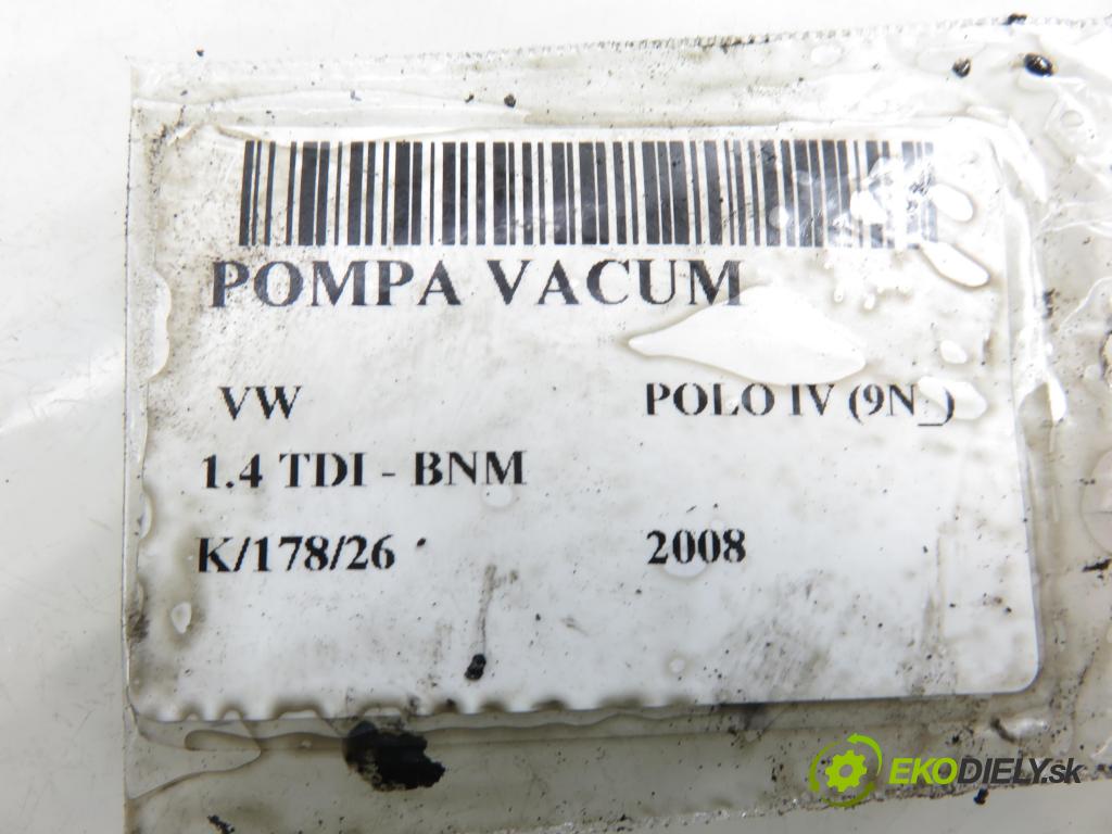 VW POLO (9N_) HB 2008 51,00 1.4 TDI - BNM 1422,00 pumpa vakuová 038145209N