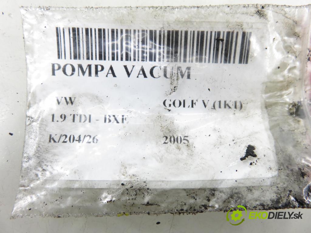 VW GOLF V (1K1) HB 2005 77,00 1.9 TDI - BXE 1896,00 pumpa vakuová 038145209E
