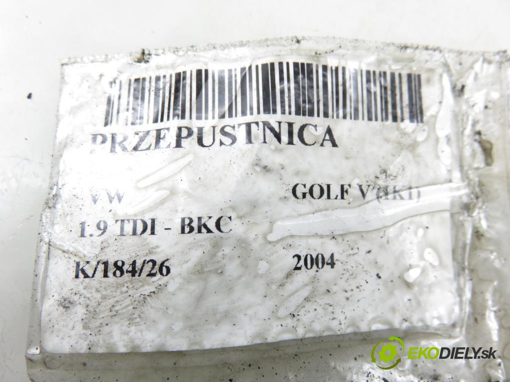 VW GOLF V (1K1) HB 2004 77,00 1.9 TDI PD 105 - BKC 1896,00 Škrtiaca klapka 038128063G (Škrtiaca klapka)