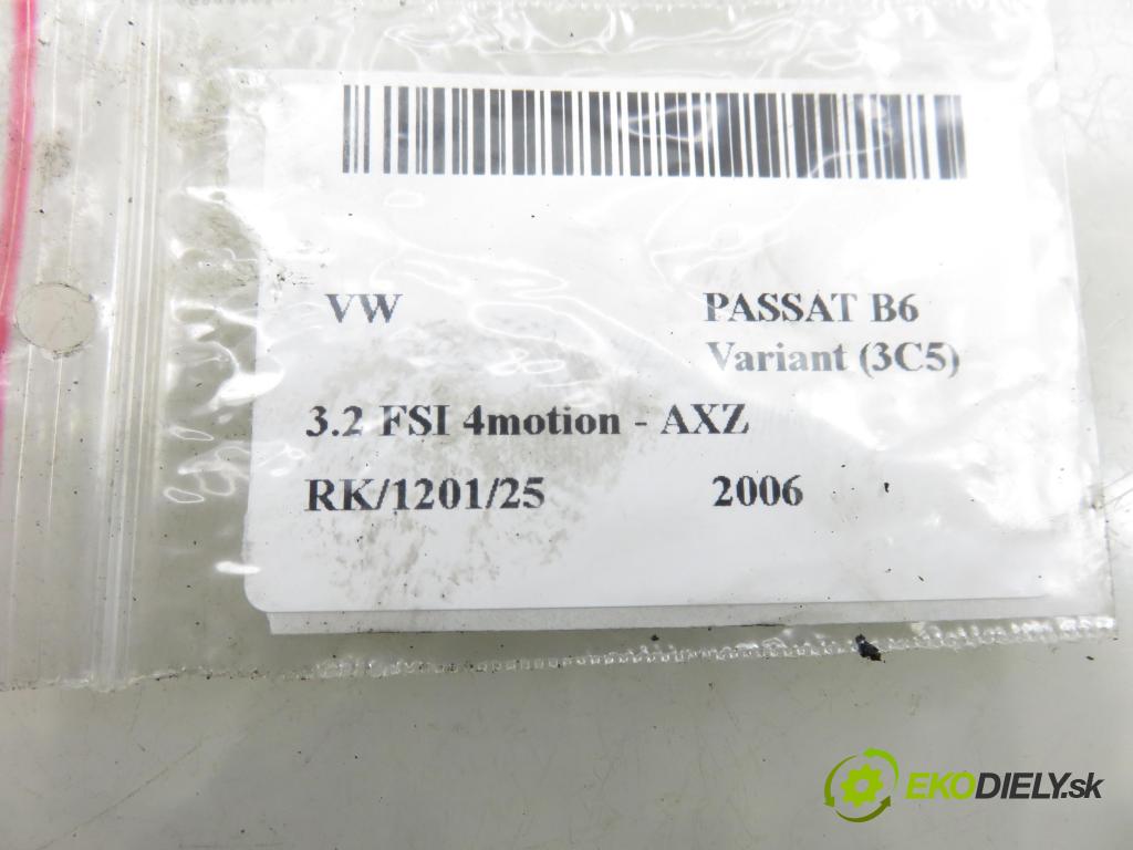 VW PASSAT B6 Variant (3C5) KOMBI 2006 184,00 3.2 FSI 4motion - AXZ 3168,00 Rúra vody 03H121131