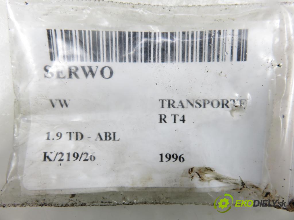 VW TRANSPORTER IV Skrzynia (70XA) FURGON 1996 50,00 1.9 TD 68 - ABL 1896,00 posilovač 701612101K ; 03775708034 (Servočerpadlo)