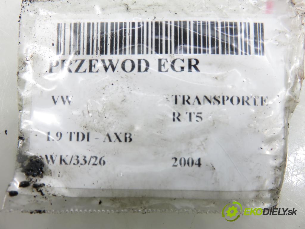 VW TRANSPORTER V Skrzynia (7HA, 7HH, 7EA, 7EH) FURGON 2004 77,00 1.9 TDI PD 105 - AXB 1896,00 rúrka EGR 038131521BE