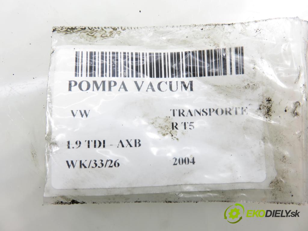 VW TRANSPORTER V Skrzynia (7HA, 7HH, 7EA, 7EH) FURGON 2004 77,00 1.9 TDI PD 105 - AXB 1896,00 pumpa vakuová 038145209P