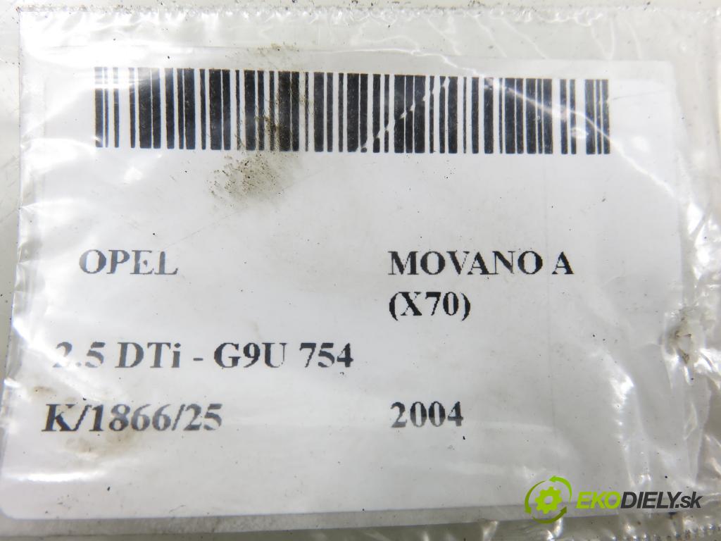 OPEL MOVANO Platforma / podwoyie (X70) FURGON 2004 0,00 2.5 DTi - G9U 754 2464,00 chladič intercooler 874806M