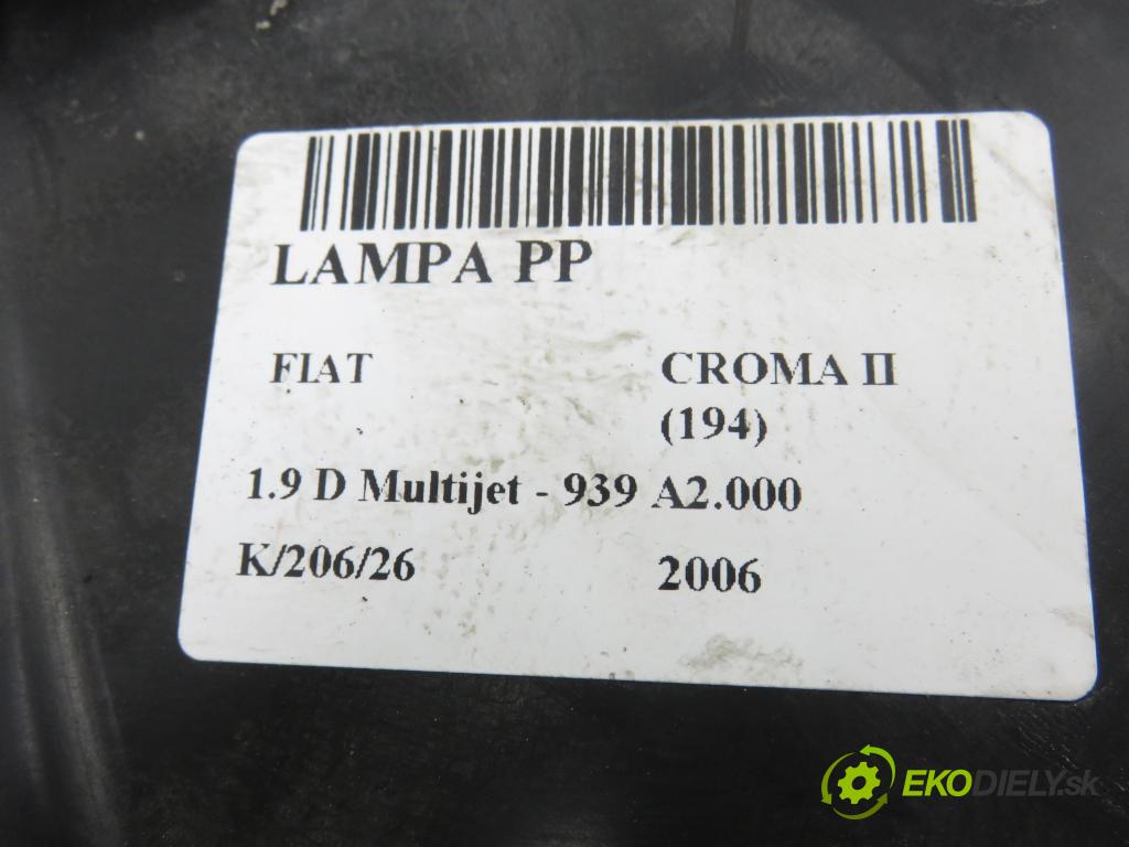 FIAT CROMA (194_) KOMBI 2006 110,00 1.9 D Multijet 150 - 939 A2.000 1910,00 světlo PP 51733560