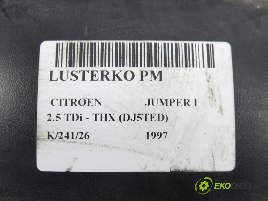 CITROEN JUMPER Platforma / podwozie (230) KABINA/PLATFORMA 1997 79,00 2.5 TDi - THX (DJ5TED) 2446,00 zpětné zrcátko PM