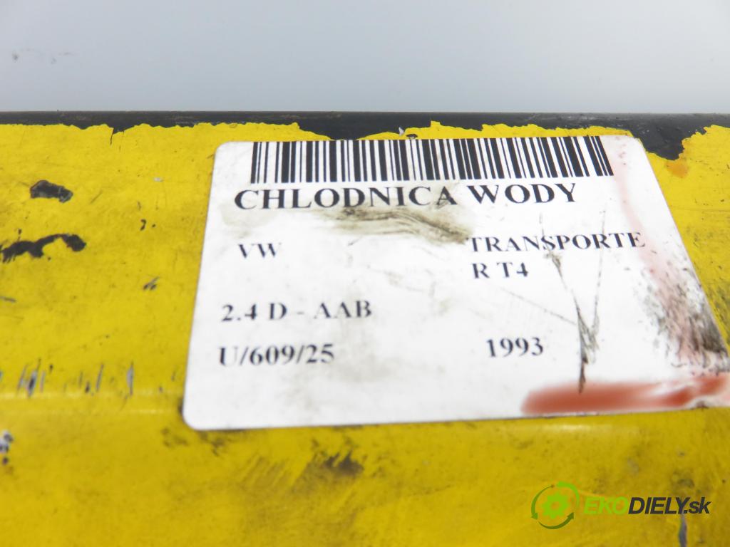 VW TRANSPORTER IV Platforma / podwozie (70E, 70L, 70M, 7DE, 7DL KABINA/PLATFORMA 1993 57,00 2.4 D 78 - AAB 2370,00 chladič vody
