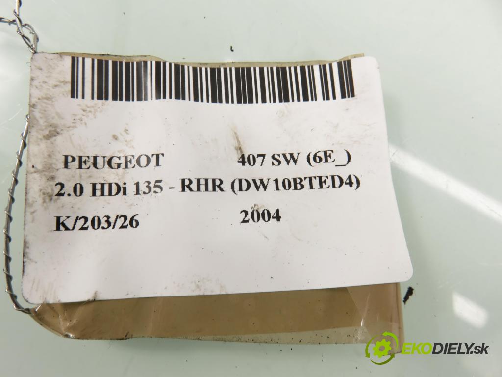 PEUGEOT 407 SW (6E_) KOMBI 2004 100,00 2.0 HDi 135 - RHR 1997,00 brzdič třmen LT