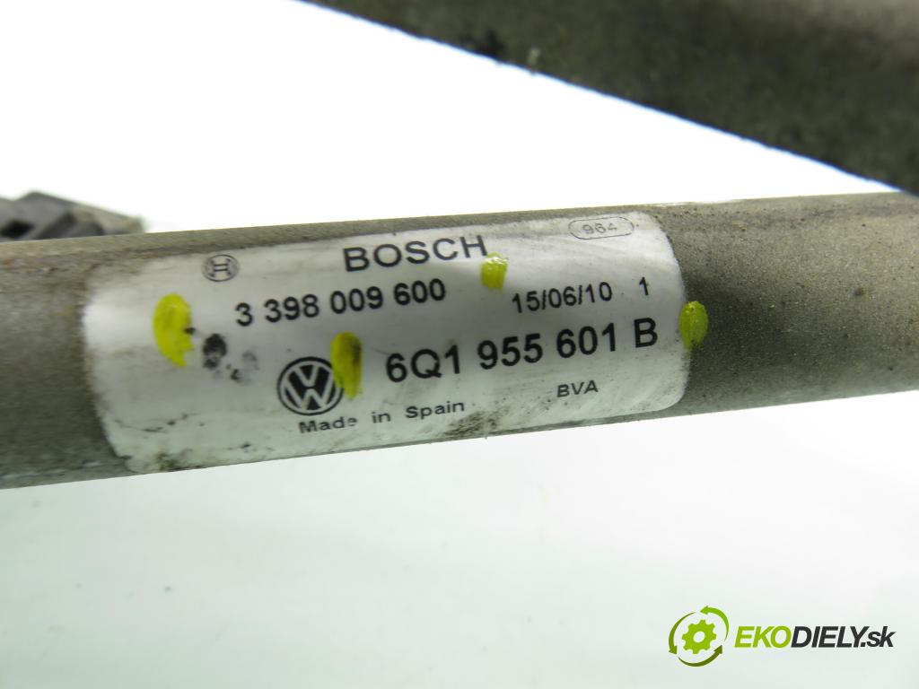 VW POLO (9N_) HB 2008 51,00 1.4 TDI - BNM 1422,00 MECHANISMUS/ motorek stěračů 6Q1955601B ; 3398009600 ; 6Q1955119A