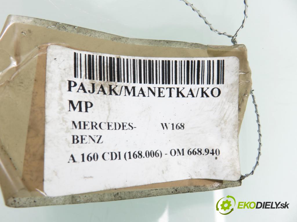 MERCEDES-BENZ KLASA A (W168) HB 2001 55,00 A 160 CDI 75 - OM 668.940 1689,00 / páčka ľavá strana 1685450110