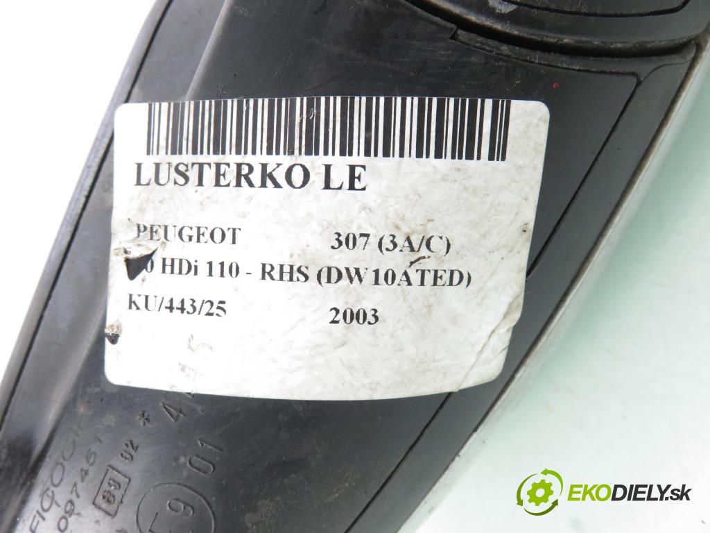 PEUGEOT 307 (3A/C) HB 2003 79,00 2.0 HDi 110 - RHS 1997,00 zpětné zrcátko LE