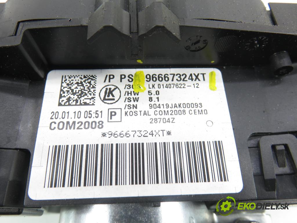 CITROEN C3 II (SC_) HB 2010 50,00 1.4 HDi 8V 70 - 8HZ (DV4TD) 1398,00 páčka/prepínač 96667324XT