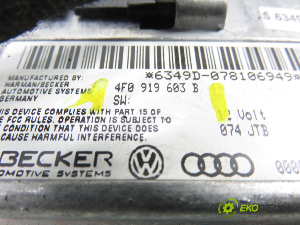 AUDI Q7 (4L) SUV 2007 171,00 3.0 TDI quattro - BUG 2967,00 ZOBRAZIT: 4F0919603B