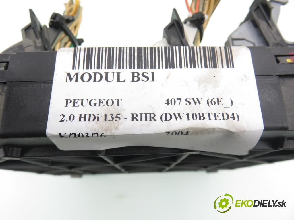 PEUGEOT 407 SW (6E_) KOMBI 2004 100,00 2.0 HDi 135 - RHR 1997,00 MODUL BSI S120104600K ; 9655221180