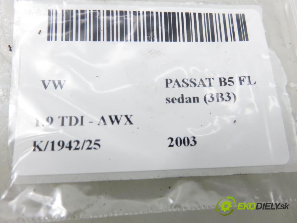 VW PASSAT B5.5 (3B3) SEDAN 2003 96,00 1.9 TDI - AWX 1896,00 Snímač nárazu 5WK42895 ; 6Q0909606 (Snímač nárazu)