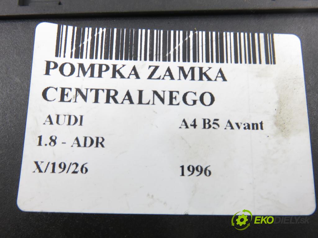 AUDI A4 Avant (8D5, B5) KOMBI 1996 92,00 1.8 - ADR 1781,00 pumpa zámku centrálneho 8L0862257E