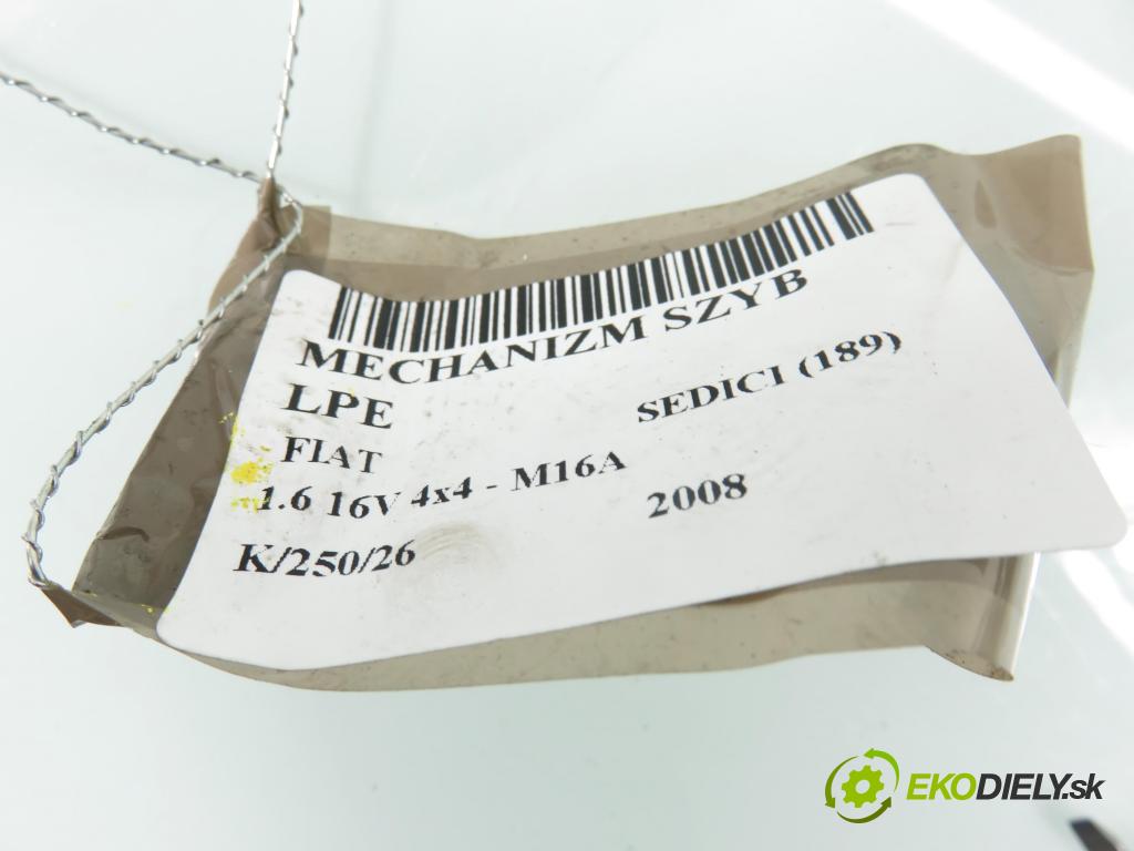 FIAT SEDICI (189_) CROSSOVER 2008 79,00 1.6 4x4 107 1586,00 mechanismus oken 8353063J00