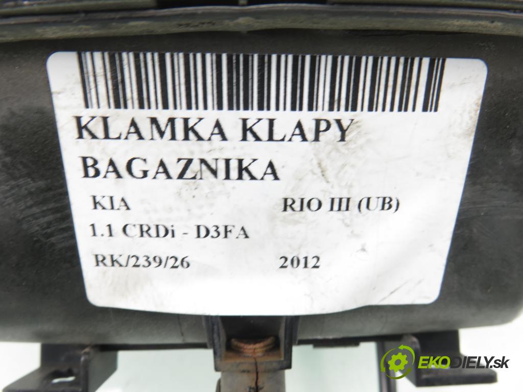 KIA RIO III (UB) HB 2012 55,00 1.1 CRDi - D3FA 1120,00 Kľučka dverí kufor