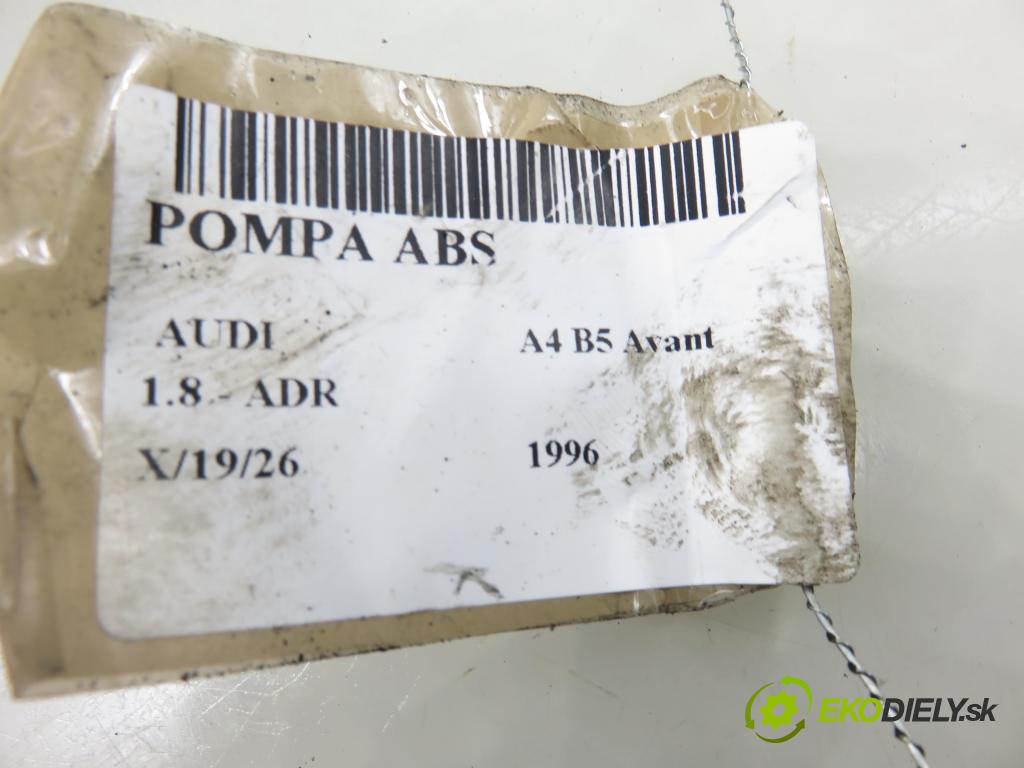 AUDI A4 Avant (8D5, B5) KOMBI 1996 92,00 1.8 - ADR 1781,00 Pumpa ABS 8E0614111HL ; 0265216411 ; 0273004132 (Pumpa ABS)