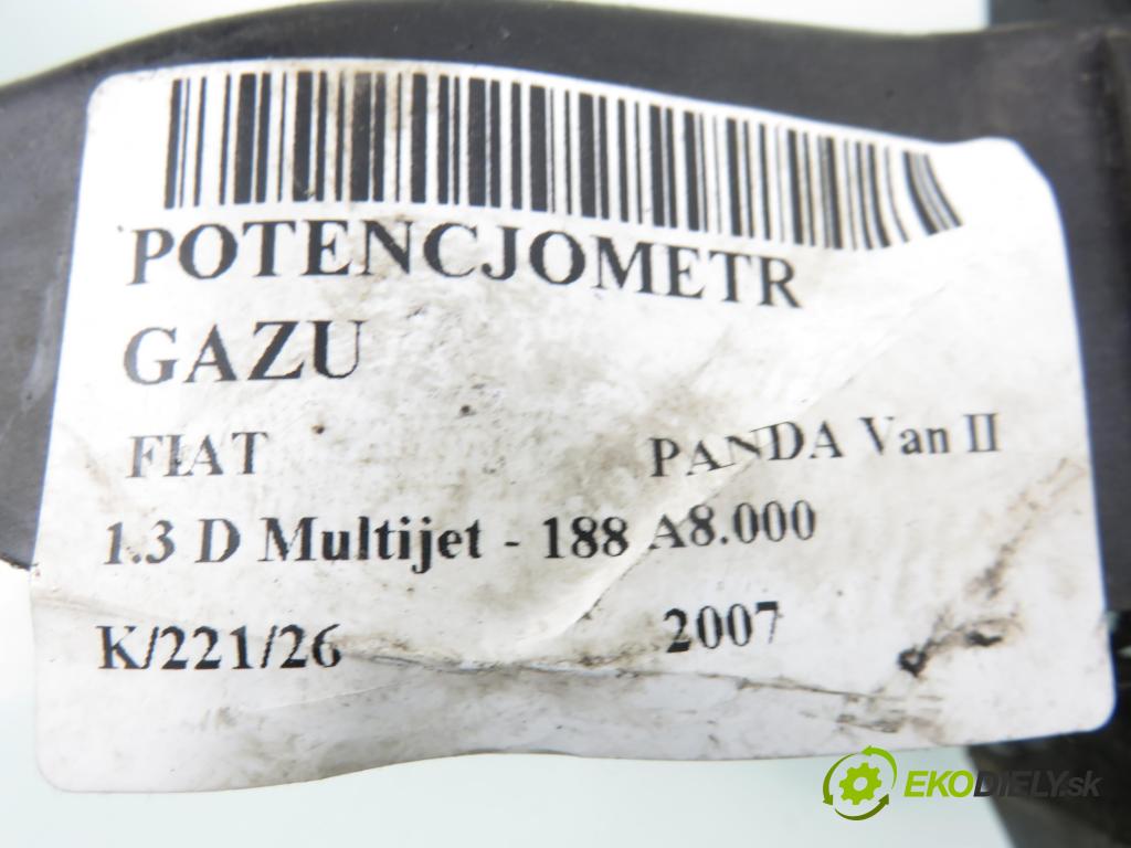 FIAT PANDA Van (169_) VAN 2007 51,00 1.3 D Multijet - 188 A8.000 1248,00 Potenciometer plynu 24765CP17 (Potenciometer plynového pedálu)