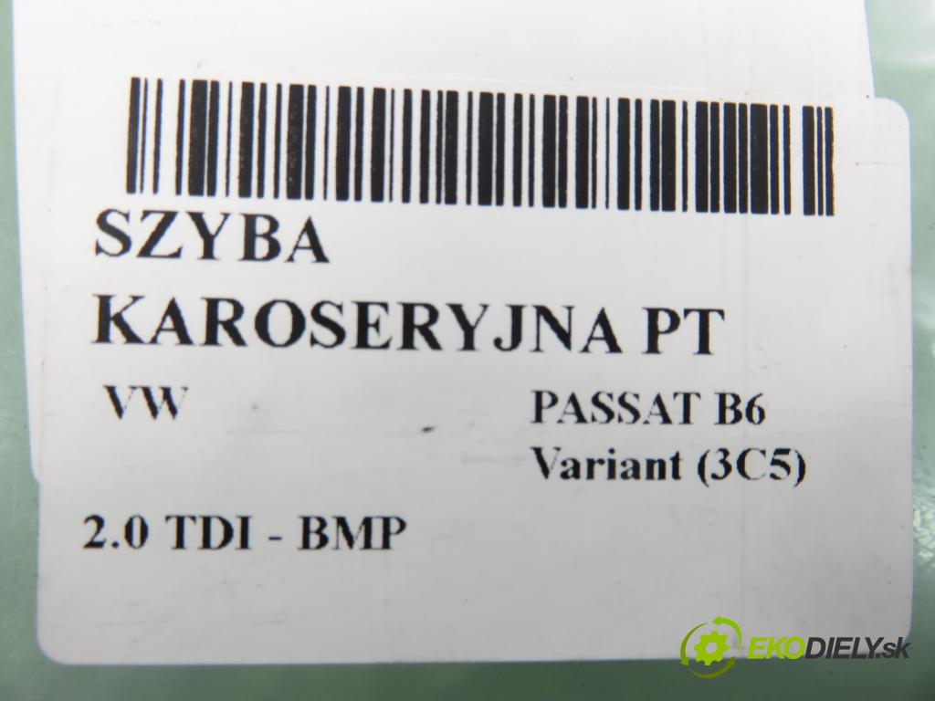VW PASSAT B6 Variant (3C5) KOMBI 2006 103,00 2.0 TDI PD 8V 140 - BMP 1968,00 okno dveří PT