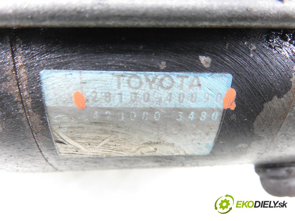 TOYOTA YARIS (_P9_) HB 2006 51,00 1.0 VVT-i (KSP90_) - 1KR-FE 998,00 startér 2810040090 (Startér)