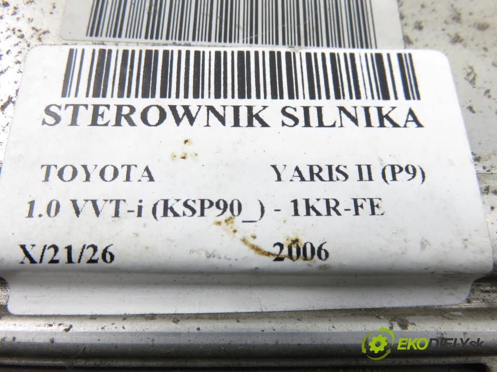 TOYOTA YARIS (_P9_) HB 2006 51,00 1.0 VVT-i (KSP90_) - 1KR-FE 998,00 Riadiaca jednotka Motor 8966052D30