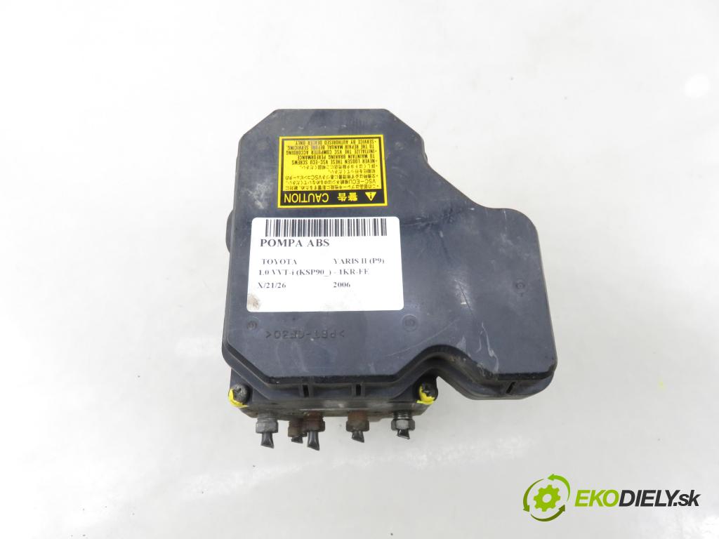 TOYOTA YARIS (_P9_) HB 2006 51,00 1.0 VVT-i (KSP90_) - 1KR-FE 998,00 Pumpa ABS 4454052090 ; 8954152520 ; 1338007860 (Pumpa ABS)