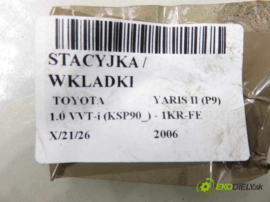 TOYOTA YARIS (_P9_) HB 2006 51,00 1.0 VVT-i (KSP90_) - 1KR-FE 998,00 spínačka / VLOŽKY 450202216