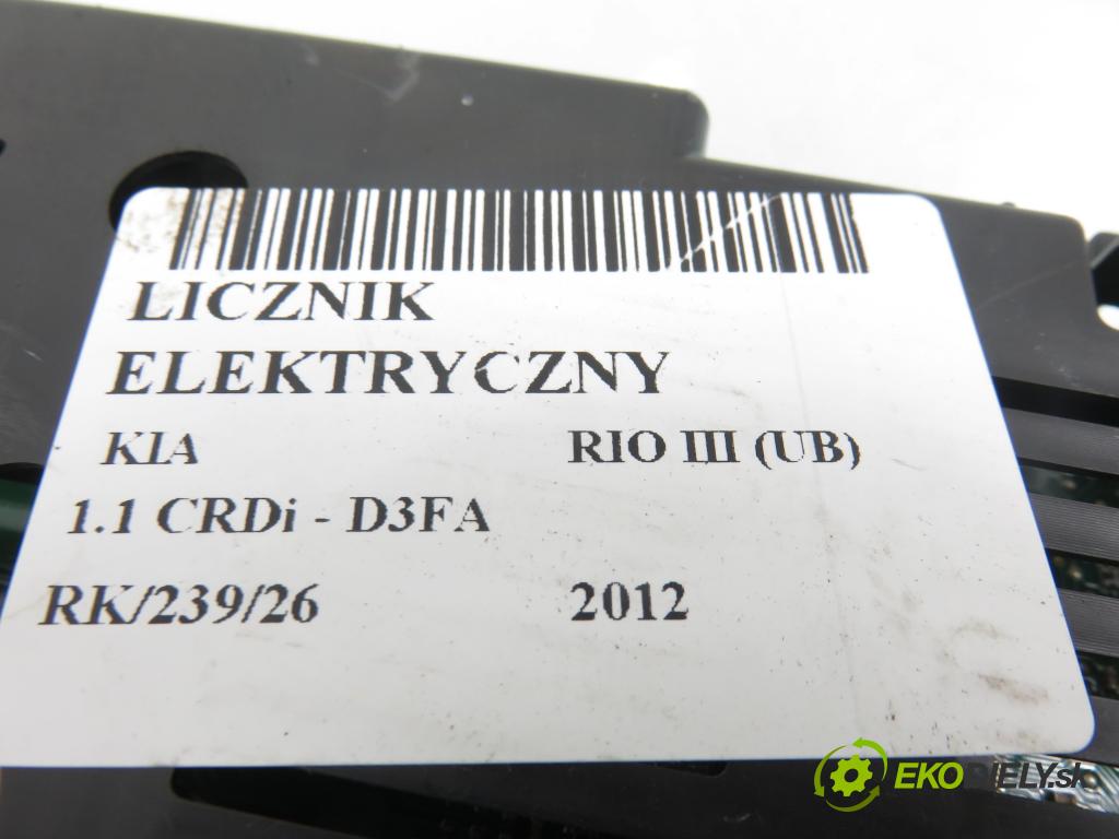 KIA RIO III (UB) HB 2012 55,00 1.1 CRDi - D3FA 1120,00 prístrojovka elektrický 940061W042