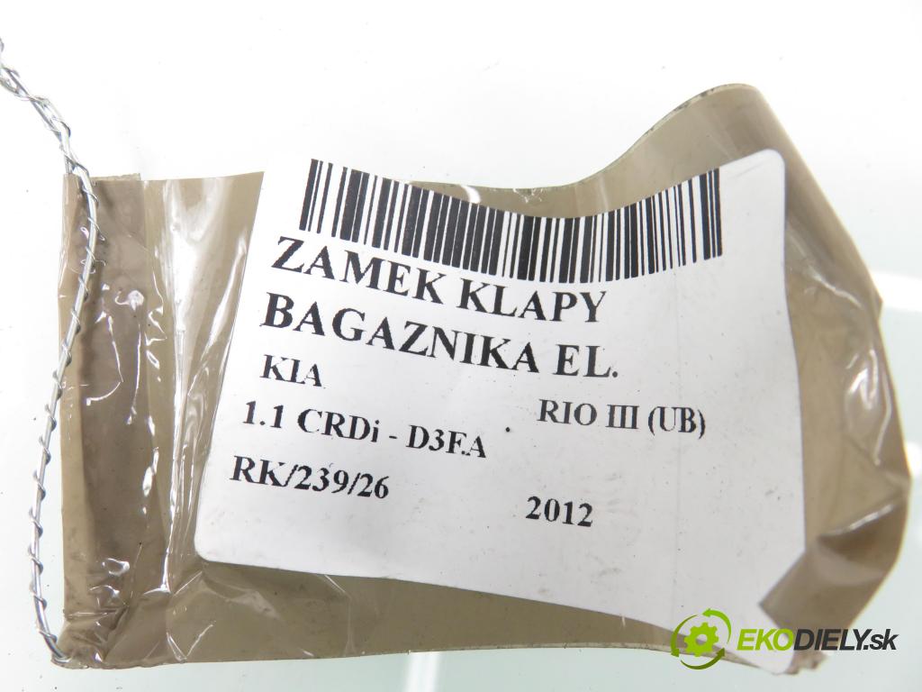 KIA RIO III (UB) HB 2012 55,00 1.1 CRDi - D3FA 1120,00 zámok dverí kufor EL. 