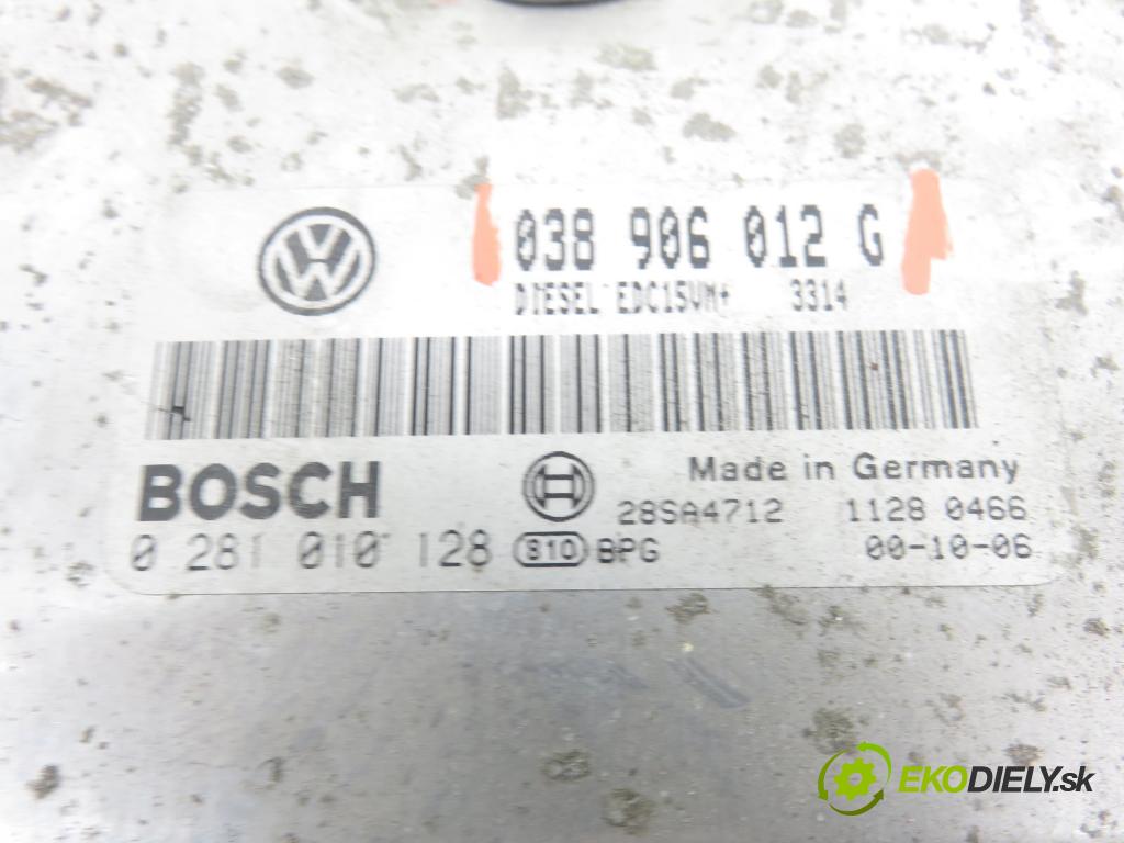 SKODA OCTAVIA I (1U2) LIFTBACK 2002 81,00 1.9 TDI - AHF 1896,00 řídící jednotka motora 038906012G